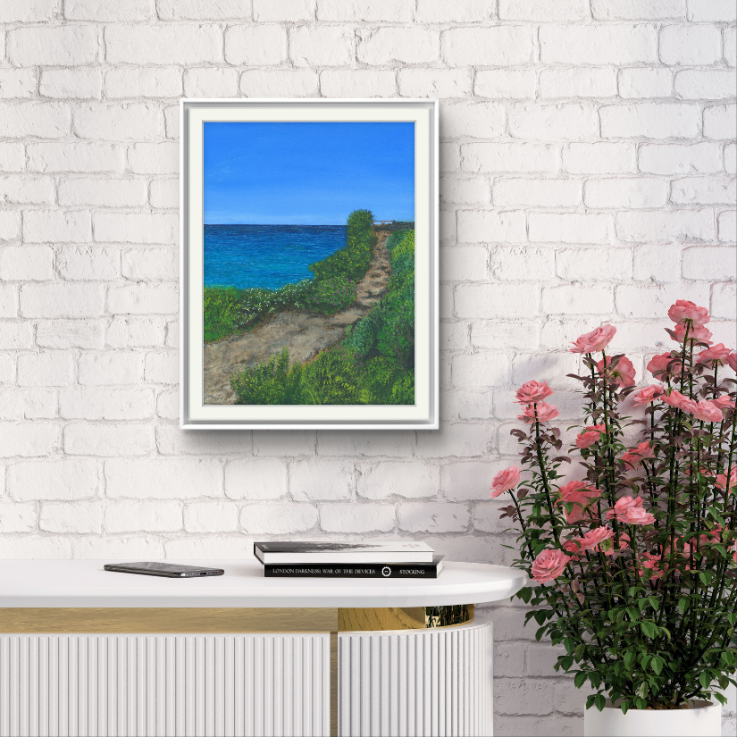 Coast Path 12 x 16" - Acrylic on Canvas