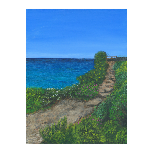 Coast Path 12 x 16" - Acrylic on Canvas