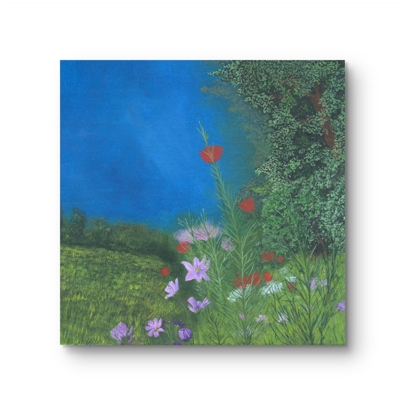 Spring Walk 16 x 16" - Acrylic on Canvas