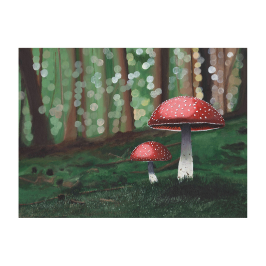 There's Fungus Among Us 16 x 12" - Acrylic on Canvas